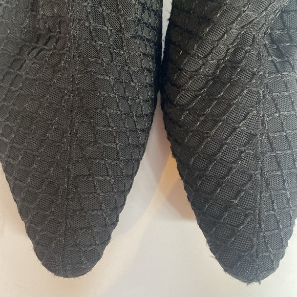Zara Whimsigoth Mesh Heeled Zip up Booties Black Size 39 US 8.5 - Picture 3 of 14